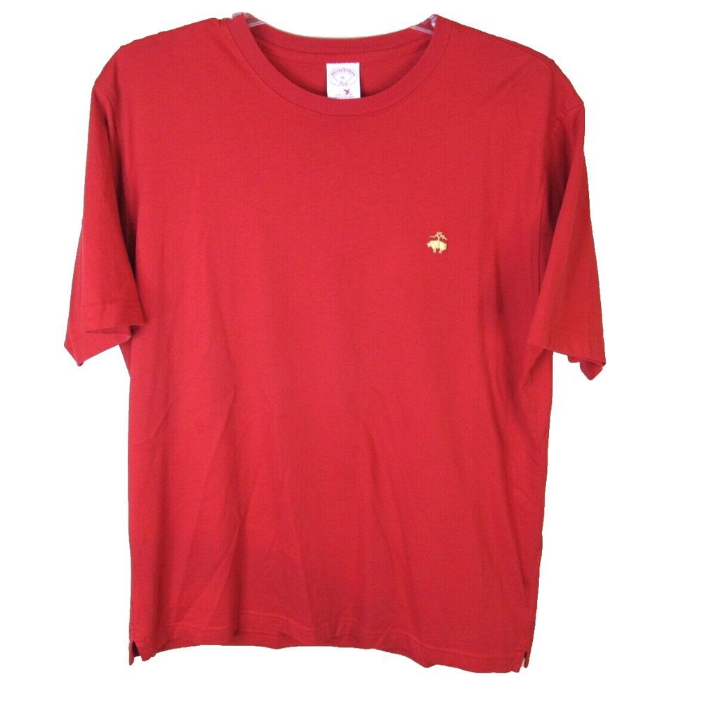 Brooks Brothers 346 Crewneck‎ Cotton T-Shirt Men's XL Red